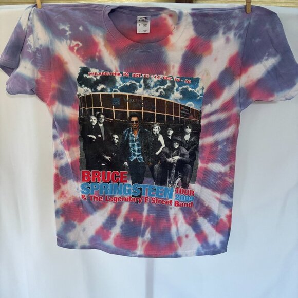 Bruce Springsteen 2009 Tour Tye Dyed Short Sleeve Men's Large T-Shirt - Picture 4 of 8